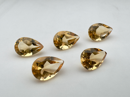 Cytryn łezka fasetowany 6x4 mm