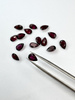 Granat rodolit  naturalny fasetowany gruszka 8x5 mm