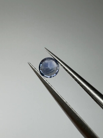 Szafir niebieski naturalny fasetowany okrągły fi 3,87 mm