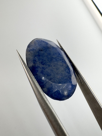 Szafir niebieski naturalny fasetowany owal 22,5x15,4 mm