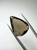 Kwarc dymny naturalny fasetowany gruszka 23 x 16 mm