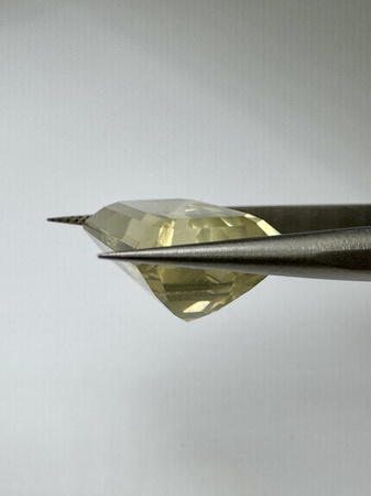 Lemon kwarc naturalny fasetowany oktagon 17 x 12 mm