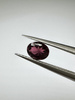 Turmalin fasetowany czerwony owal 5 x 4 mm