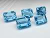 Topaz niebieski oktagon fasetowany 8x6 mm
