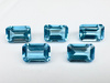 Topaz niebieski oktagon fasetowany 6x4 mm