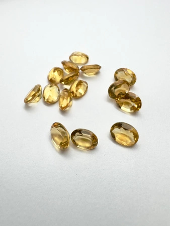 Cytryn fasetowany owal 8x6 mm
