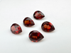 Granat rodolit  gruszka fasetowany 4x3 mm