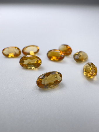 Cytryn naturalny owal fasetowany 5x3 mm
