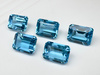 Topaz niebieski oktagon fasetowany 8x6 mm