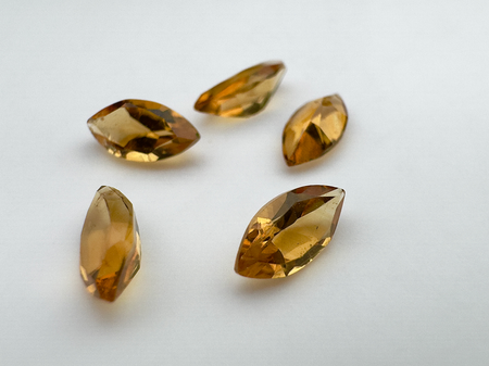 Cytryn markiza fasetowany 6x3 mm