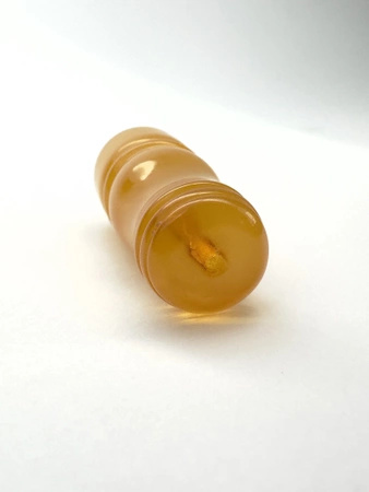 Bursztyn bałtycki naturalny Islamski koralik modlitewny Imam Minaret Tasbih 36,6x14,2 mm