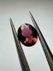 Turmalin fasetowany czerwony owal 5 x 4 mm