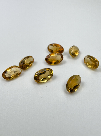 Cytryn naturalny owal fasetowany 5x3 mm