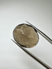 Kwarc dymny naturalny fasetowany owal 19 x 16 mm