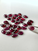 Granat rodolit  naturalny kaboszon łezka 7 x 5 mm