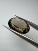 Kwarc dymny naturalny fasetowany owal 20 x 15 mm