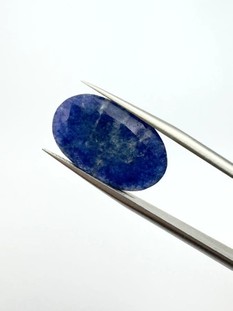 Szafir niebieski owal fasetowany 19,7x12,3mm