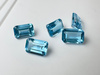 Topaz niebieski oktagon fasetowany 6x4 mm
