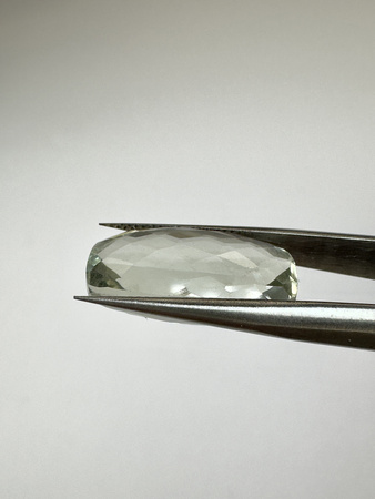 Prasiolit naturalny fasetowany nieregularny 19x10 mm