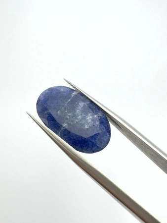 Szafir niebieski owal fasetowany 19,7x12,3mm