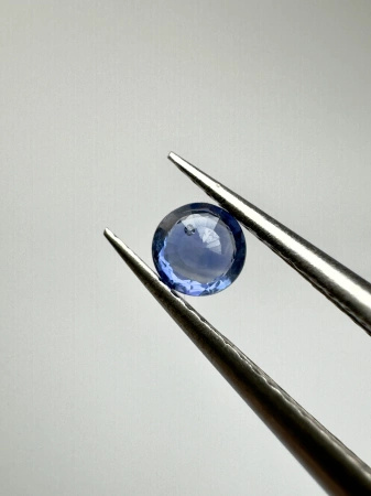 Szafir niebieski naturalny fasetowany okrągły fi 3,46 mm