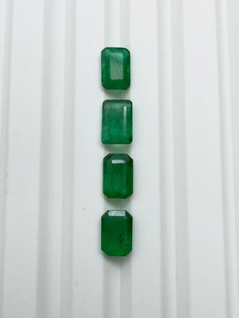 Szmaragd naturalny oktagon fasetowany 6x4 mm