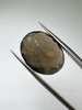 Kwarc dymny naturalny fasetowany owal 19 x 15 mm