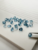 Niebieski topaz fasetowany okrągły fi 4 mm