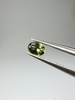 Turmalin fasetowany ciemny zielony owal 4x3 mm