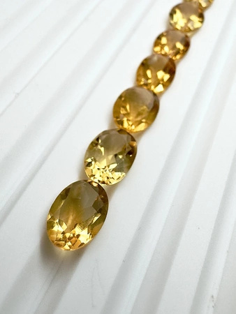 Cytryn fasetowany owal 8x6 mm