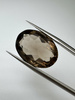 Kwarc dymny naturalny fasetowany owal 20 x 15 mm