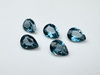 Topaz london blue gruszka fasetowany 4x3 mm