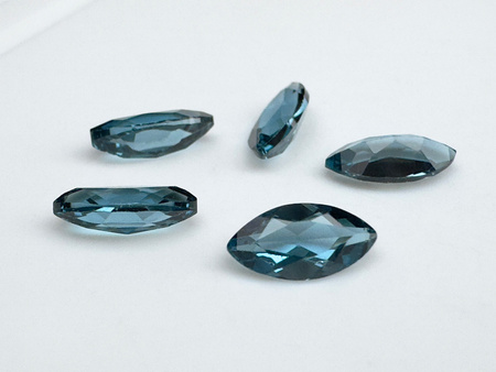 Topaz london blue markiza fasetowany 5x2,5 mm