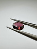 Turmalin fasetowany czerwony owal 5 x 4 mm