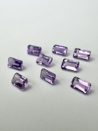 Ametyst naturalny fasetowany oktagon 5x3 mm