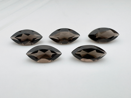 Kwarc dymny markiza fasetowany 8x4 mm