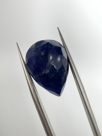 Szafir niebieski naturalny fasetowany łezka 17,4x12,3 mm