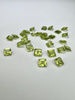 Perydot oliwin kwadrat fasetowany 5x5 mm