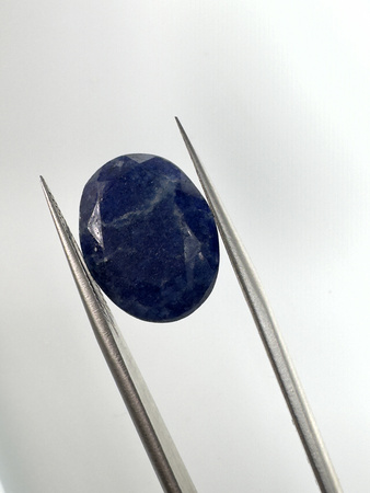 Szafir niebieski naturalny fasetowany owal 16,4x12,7 mm