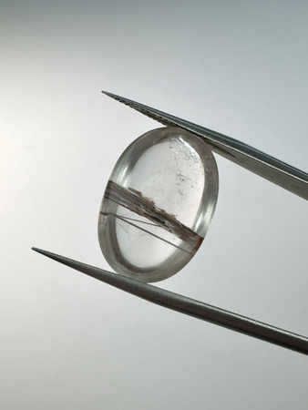 Kwarc z rutylem owal kaboszon 19,5x13,2 mm