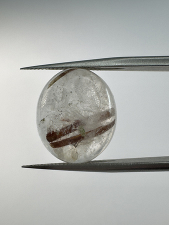 Kwarc z rutylem kaboszon owal 16,4x13,7 mm