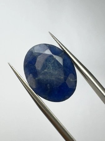 Szafir niebieski owal fasetowany 18,1x14 mm