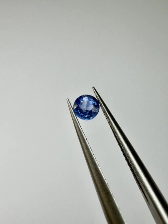 Szafir niebieski naturalny fasetowany okrągły fi 3,51 mm