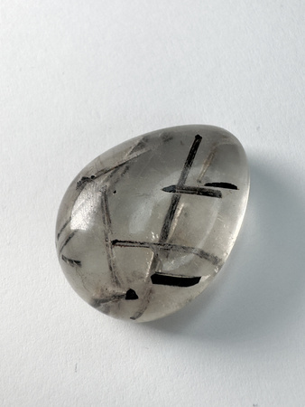 Kwarc z rutylem łezka 29,4x22,2 mm