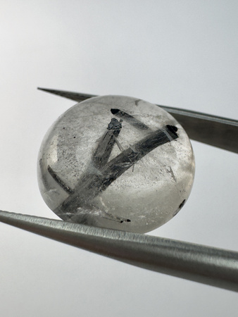 Kwarc z rutylem okrągły kaboszon fi 16,5 mm