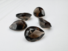Kwarc dymny gruszka fasetowany 8x6 mm