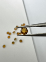 Cytryn naturalny fasetowany okrągły fi 3 mm