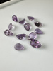 Ametyst naturalny fasetowany gruszka 10x7 mm