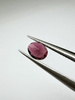 Turmalin fasetowany czerwony owal 5 x 4 mm