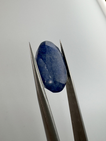 Szafir niebieski naturalny fasetowany owal 19x14 mm